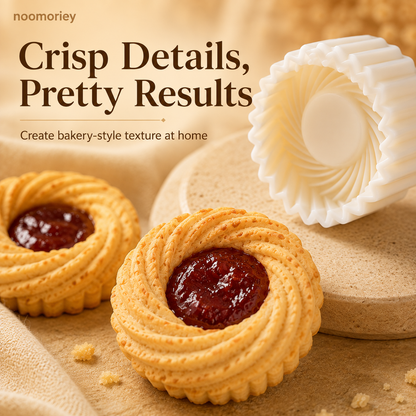 Sunflower-Patterned Round Hand-Press Mooncake Mold