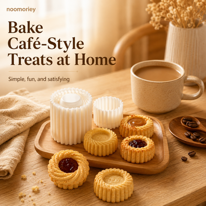 Sunflower-Patterned Round Hand-Press Mooncake Mold