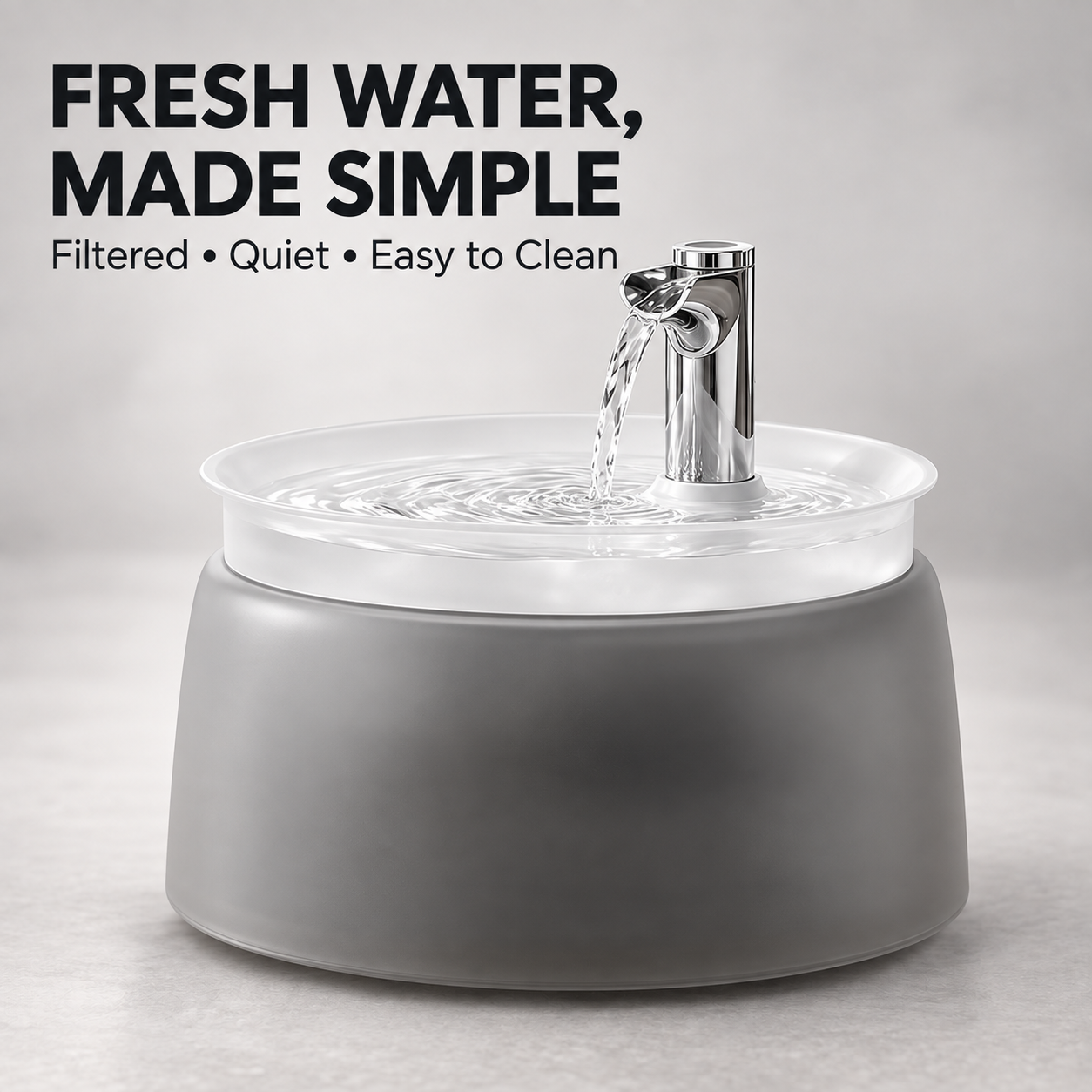 🐱Cat Water Fountain with Filter – Whisper-Quiet Wireless Pump for Fresh, Clean Water💧