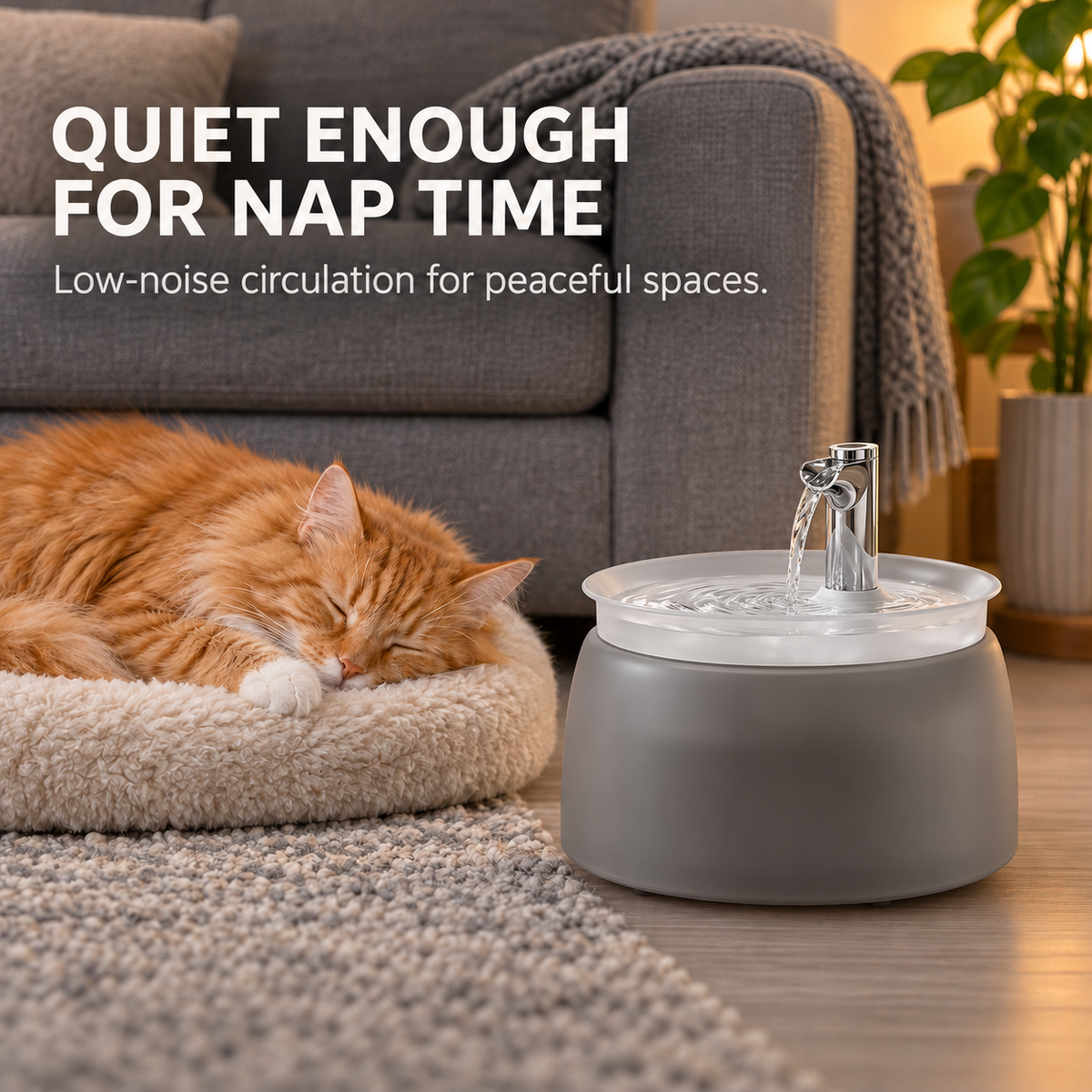 🐱Cat Water Fountain with Filter – Whisper-Quiet Wireless Pump for Fresh, Clean Water💧