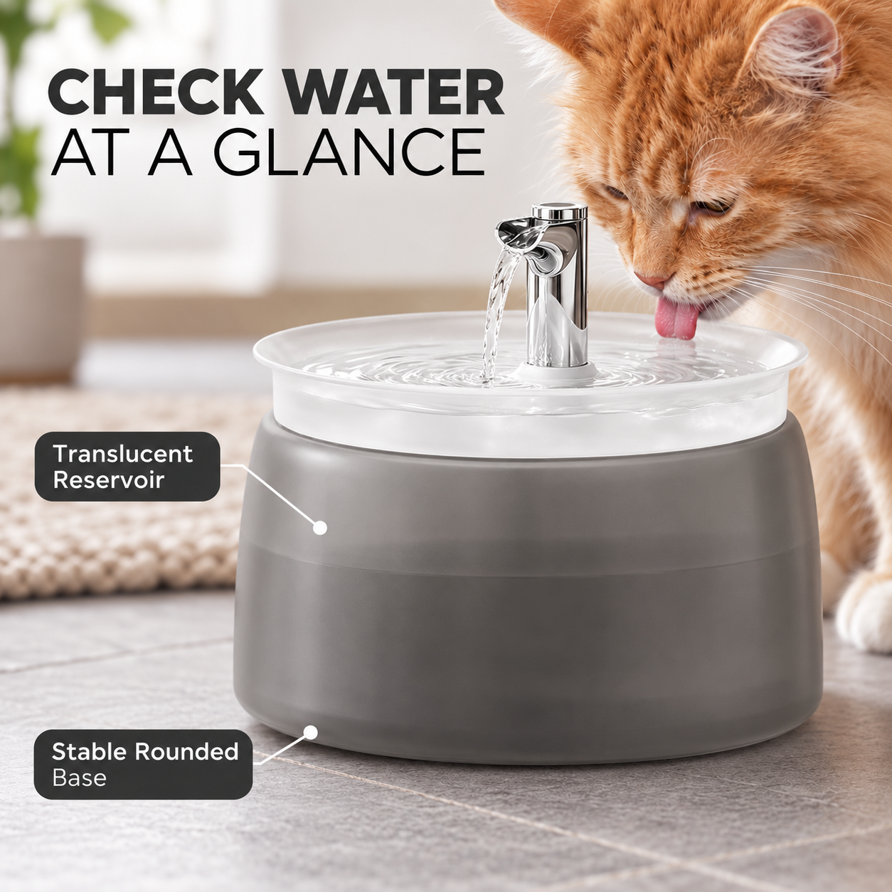 🐱Cat Water Fountain with Filter – Whisper-Quiet Wireless Pump for Fresh, Clean Water💧