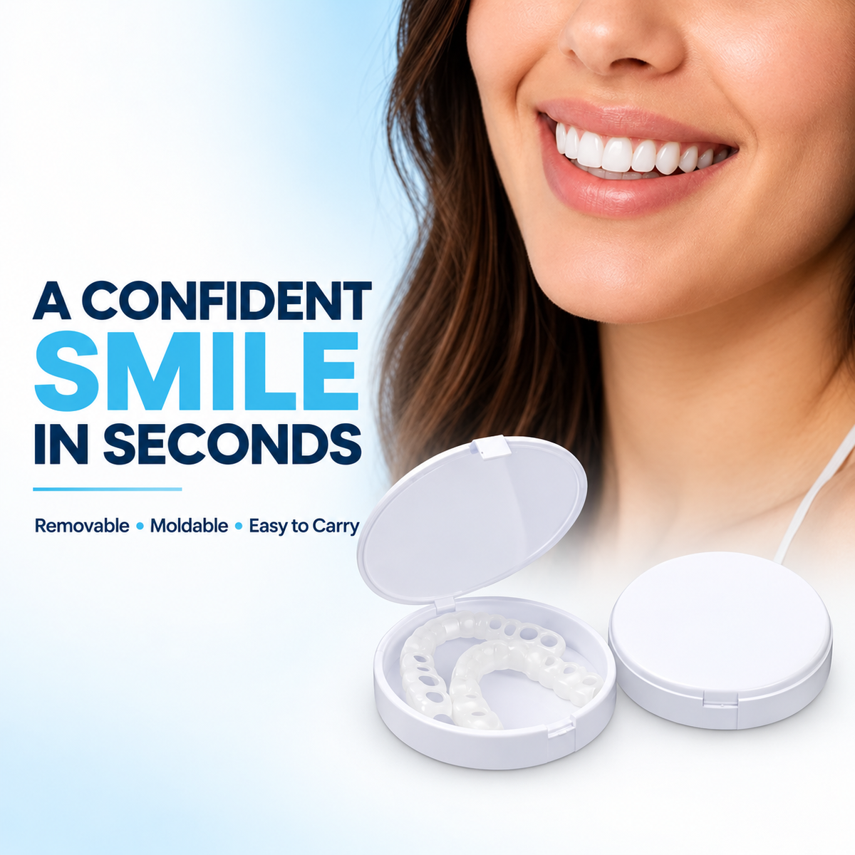 🔥LAST DAY SALE 49% OFF!!⚡50K+ SOLD!❄️✨ Instant Snap-On Smile Veneers – A Confident Smile in Seconds! 😁