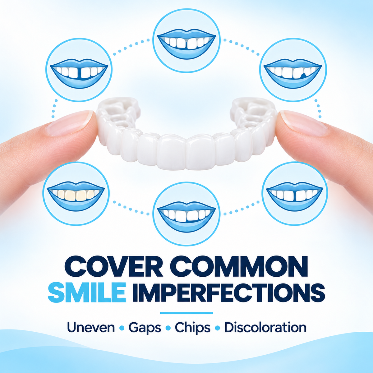 🔥LAST DAY SALE 49% OFF!!⚡50K+ SOLD!❄️✨ Instant Snap-On Smile Veneers – A Confident Smile in Seconds! 😁