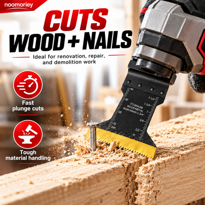 ⚡ 90×44mm Titanium-Coated Bi-Metal Oscillating Saw Blade – Heavy-Duty Multi-Tool Blade for Nails, Sheet Metal & Aluminum