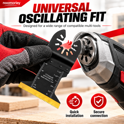 ⚡ 90×44mm Titanium-Coated Bi-Metal Oscillating Saw Blade – Heavy-Duty Multi-Tool Blade for Nails, Sheet Metal & Aluminum