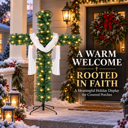 🎄 50% OFF 🙏 Lighted Christmas Cross – Meaningful Holiday Home Decor