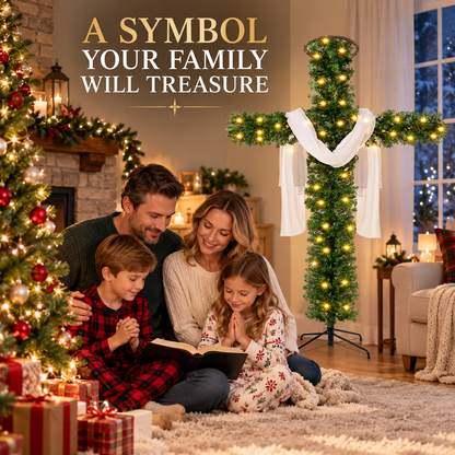 🎄 50% OFF 🙏 Lighted Christmas Cross – Meaningful Holiday Home Decor