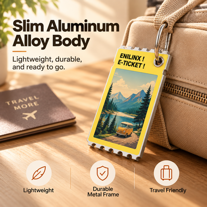 Smart Full-Color E-Paper Keychain Display