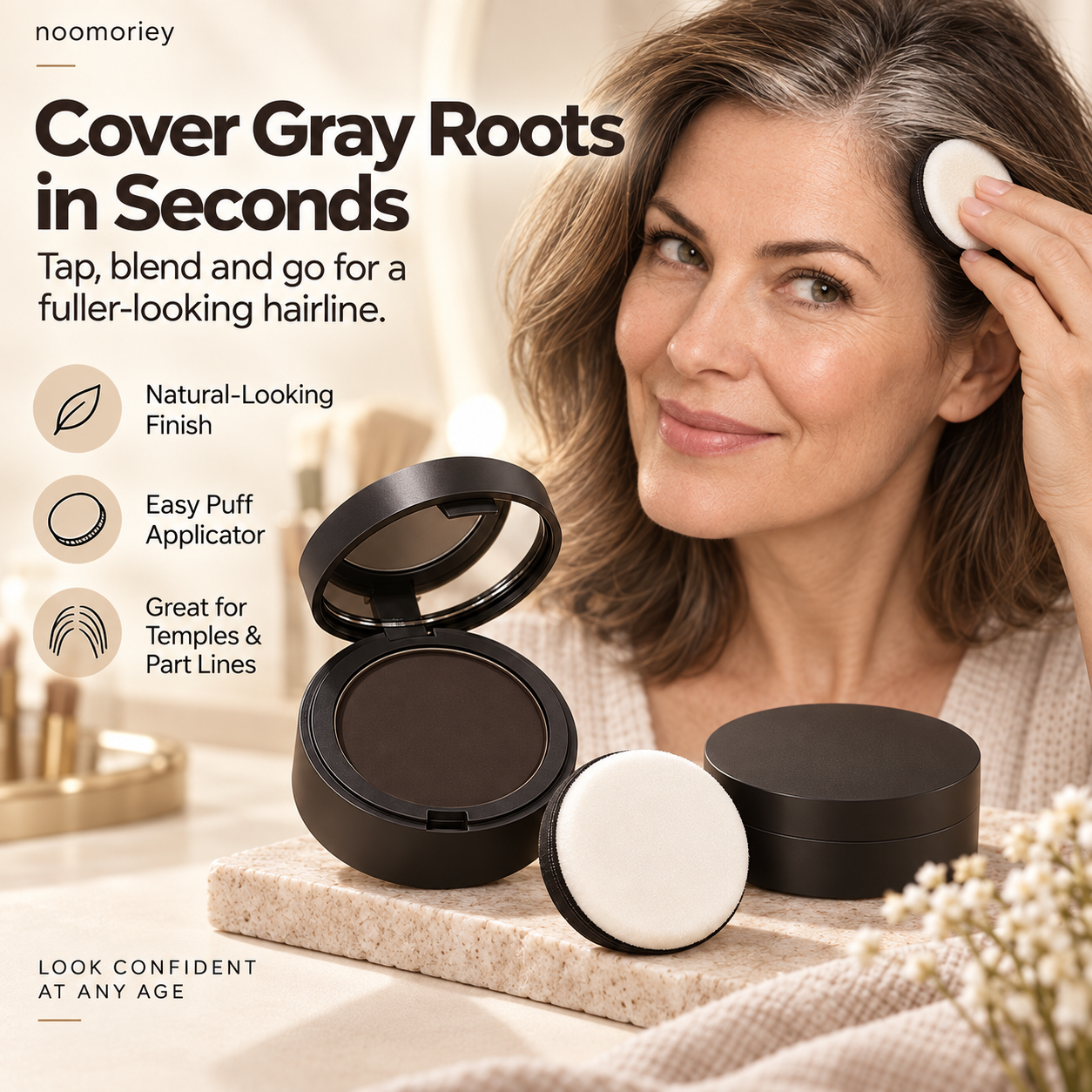 ✨ Multi-Use Waterproof Contour & Touch-Up Powder – Natural, Sweatproof & Long-Lasting