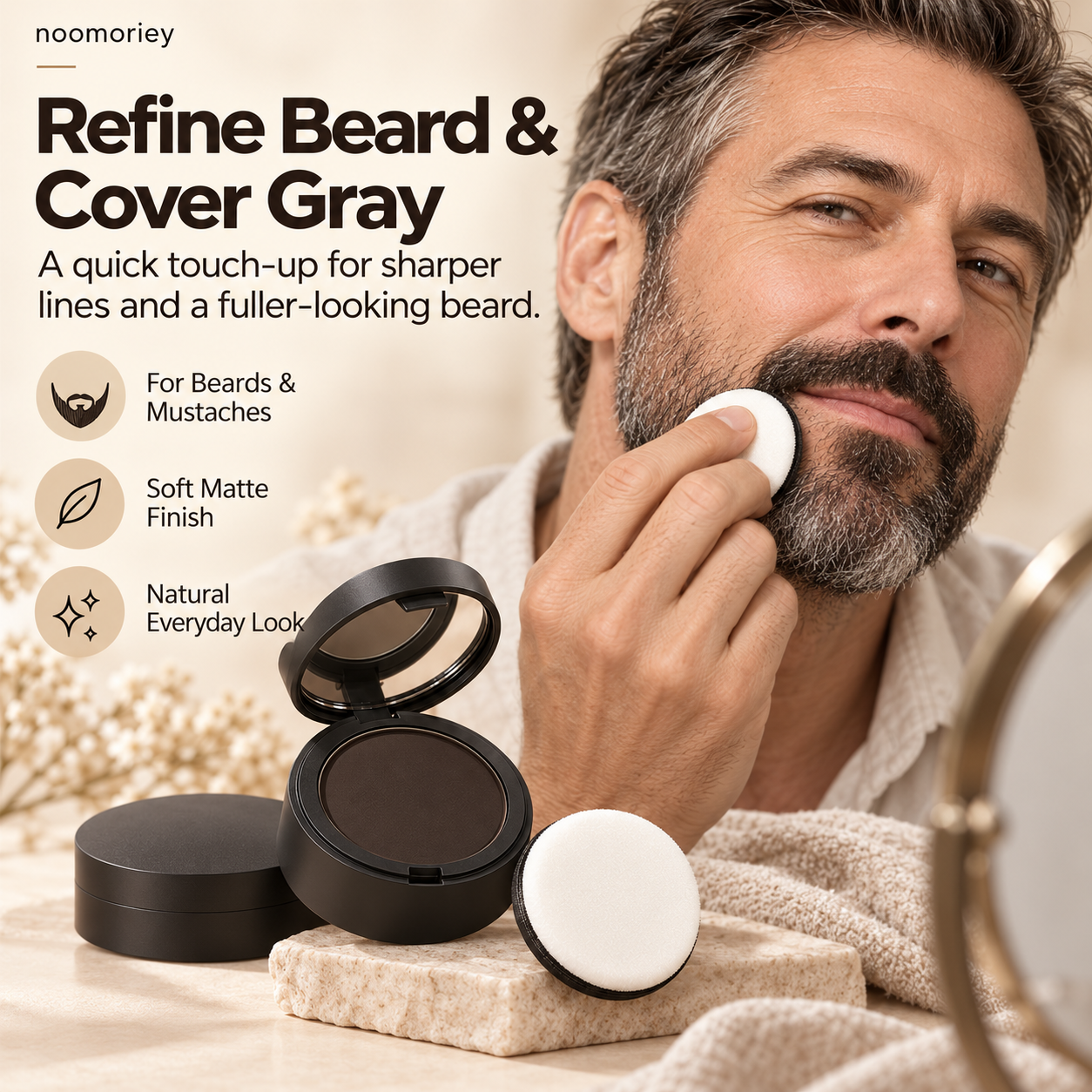 ✨ Multi-Use Waterproof Contour & Touch-Up Powder – Natural, Sweatproof & Long-Lasting