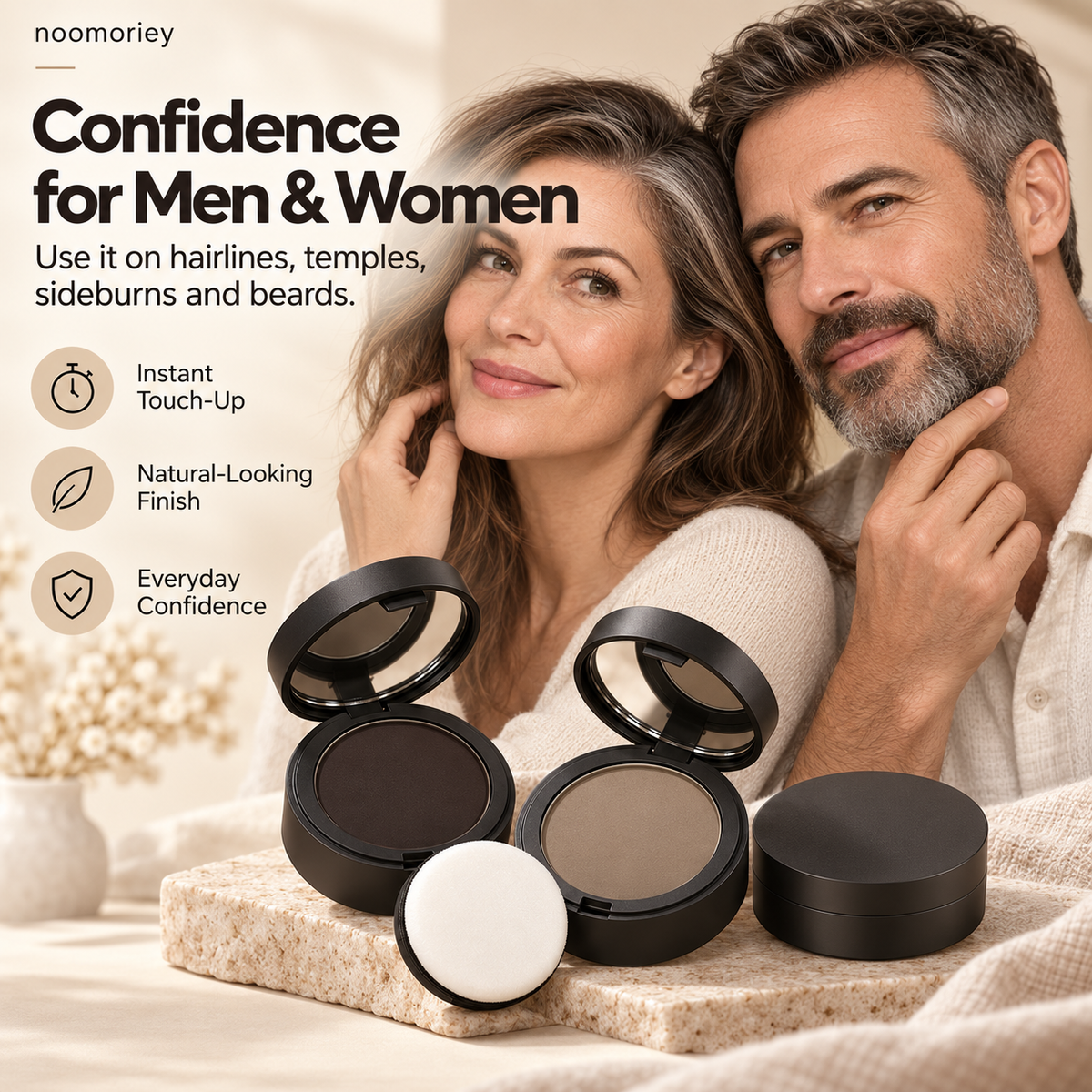 ✨ Multi-Use Waterproof Contour & Touch-Up Powder – Natural, Sweatproof & Long-Lasting