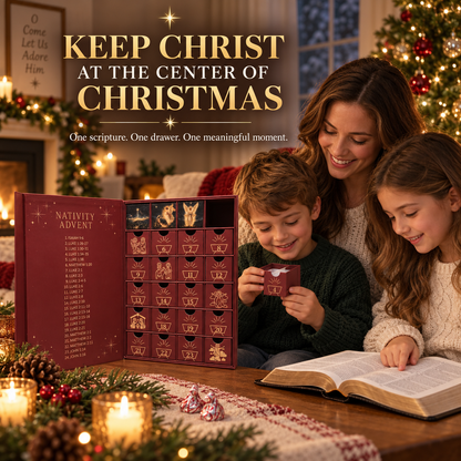 🔥 50% OFF 🎄 Nativity Advent Calendar – 24 Days Of Faith & Family