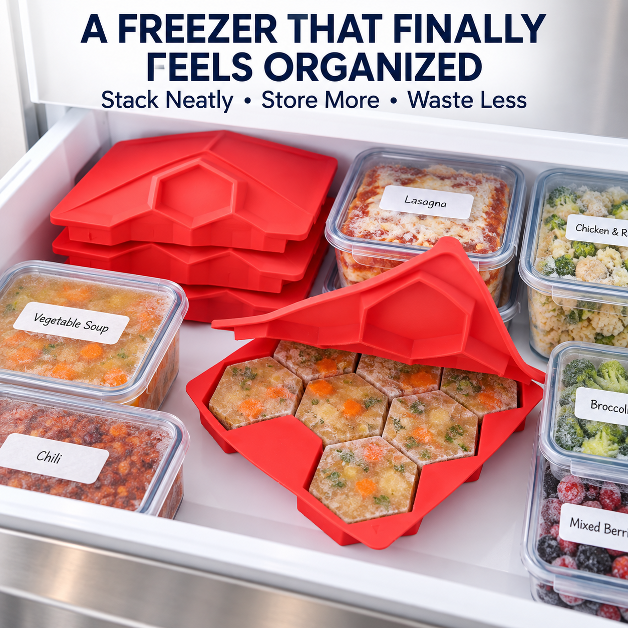 🍔 8‑in‑1 Burger Press & Freezer Container – Make Perfect Uniform Patties for Grilling & Meal Prep