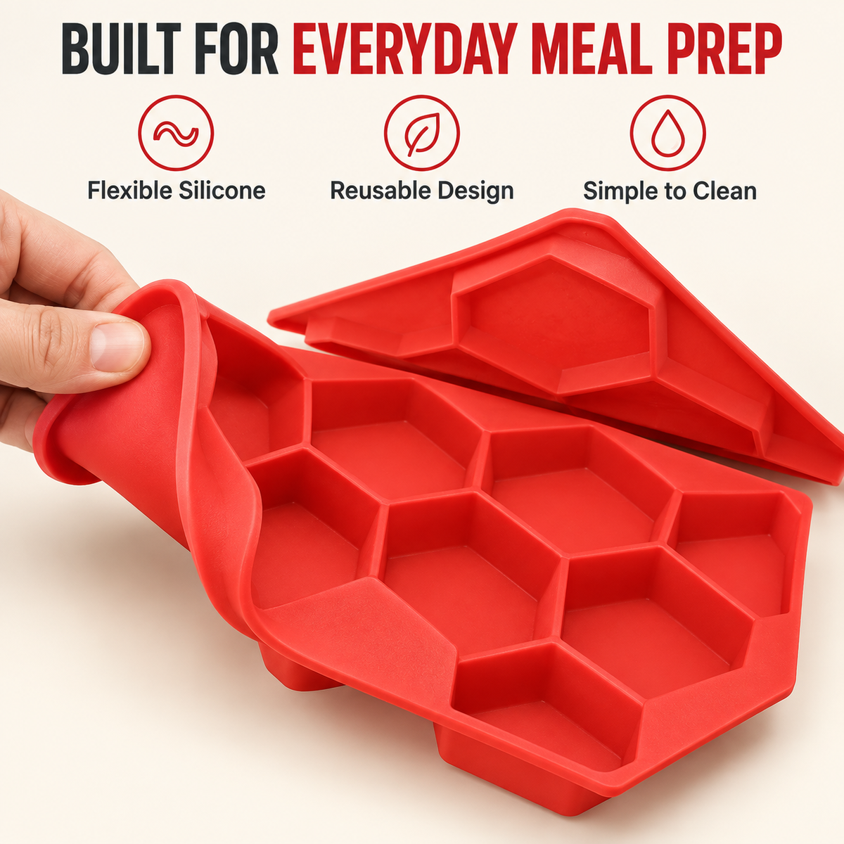 🍔 8‑in‑1 Burger Press & Freezer Container – Make Perfect Uniform Patties for Grilling & Meal Prep