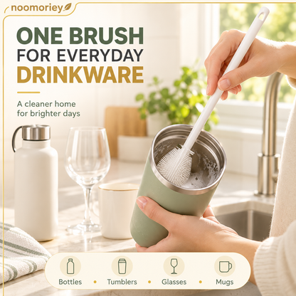 🔥BUY 1 GET 1 FREE✨️360° Silicone Bottle Cleaning Brush with Long Handle
