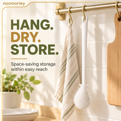 🔥BUY 1 GET 1 FREE✨️360° Silicone Bottle Cleaning Brush with Long Handle