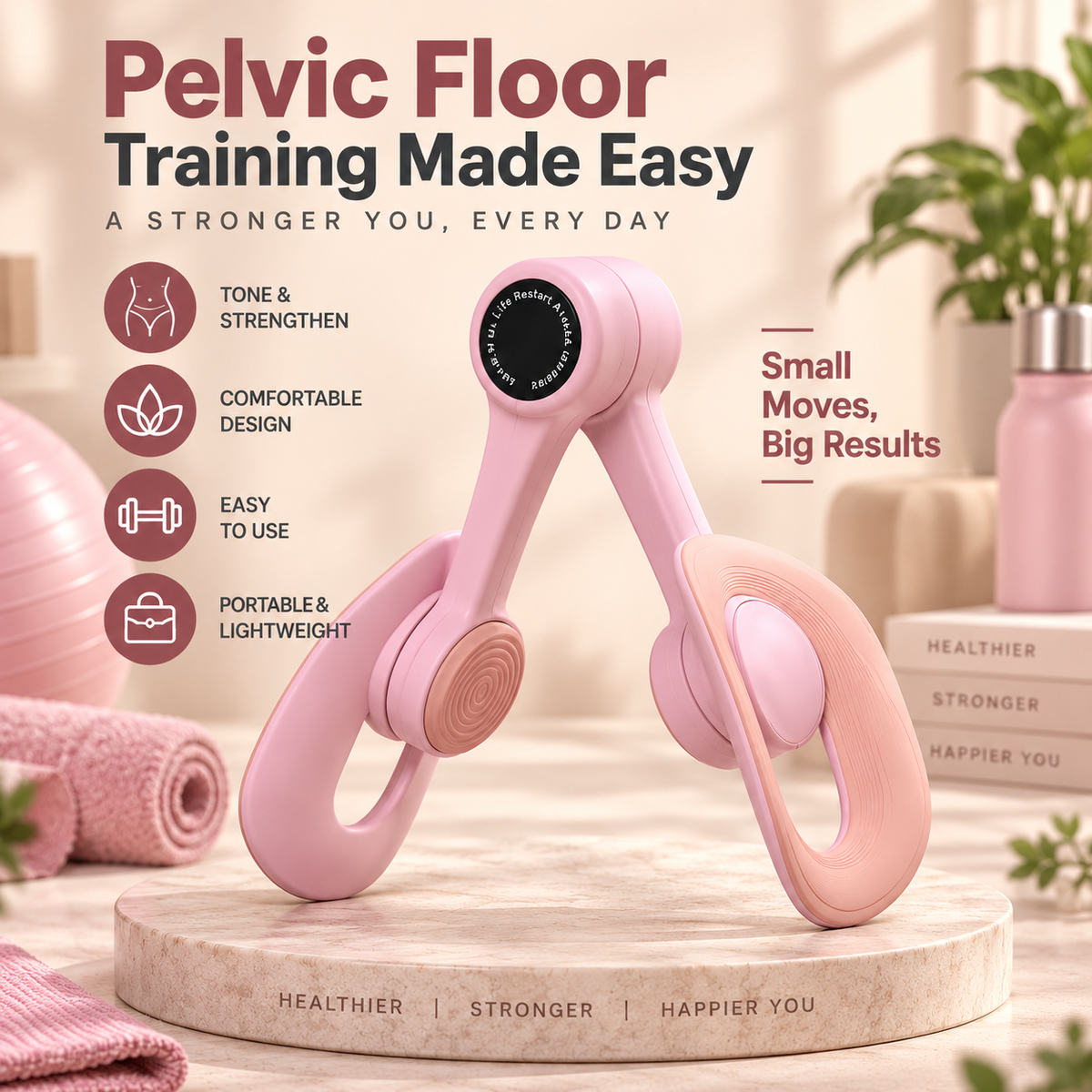 🔥Merach Thigh Trainer, Portable Home Fitness Equipment for Inner Thigh Training