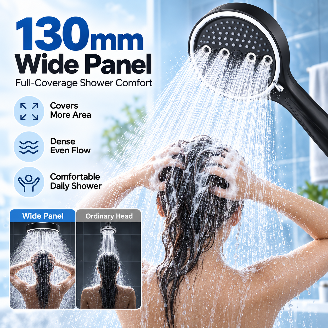 🚿 50% OFF Today! 6-Mode High-Pressure Handheld Shower Head for a Better Daily Rinse