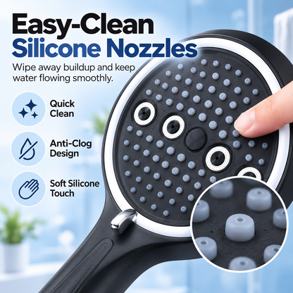 🚿 50% OFF Today! 6-Mode High-Pressure Handheld Shower Head for a Better Daily Rinse