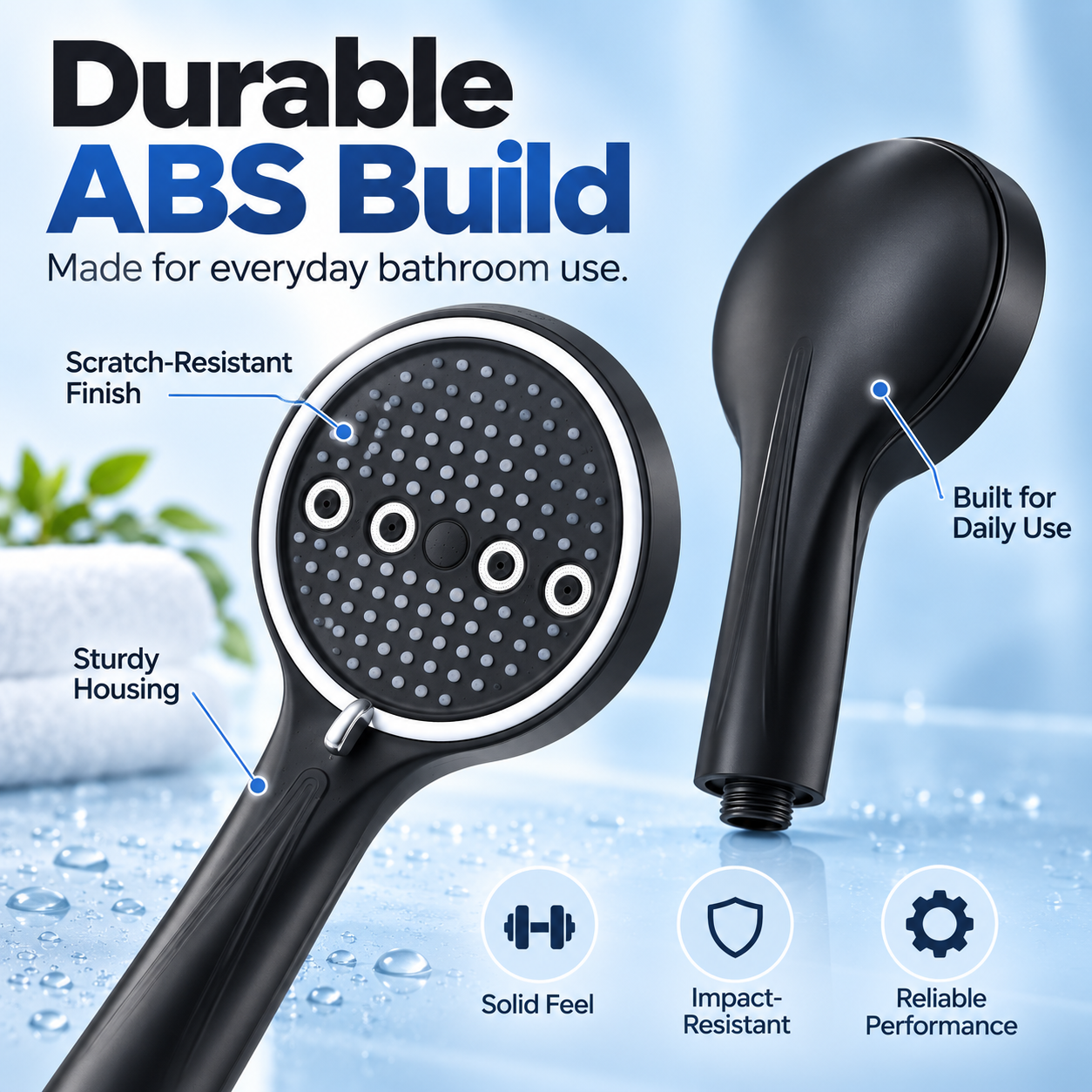 🚿 50% OFF Today! 6-Mode High-Pressure Handheld Shower Head for a Better Daily Rinse