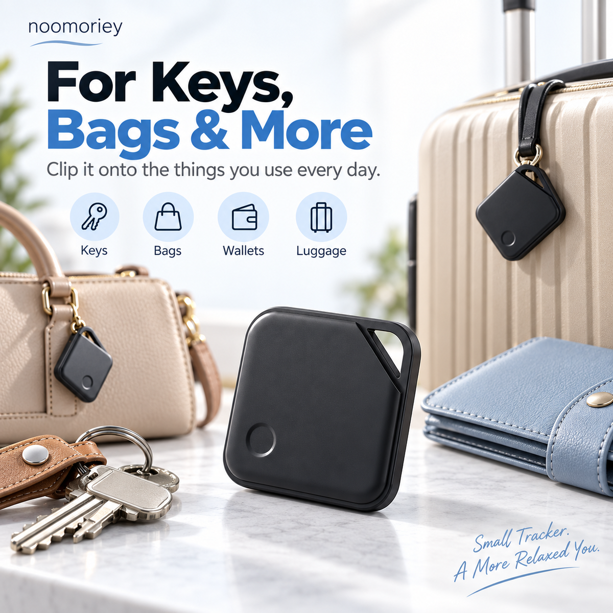 Smart Bluetooth Tracker – 2-Way Finder for Keys, Wallets & Pets