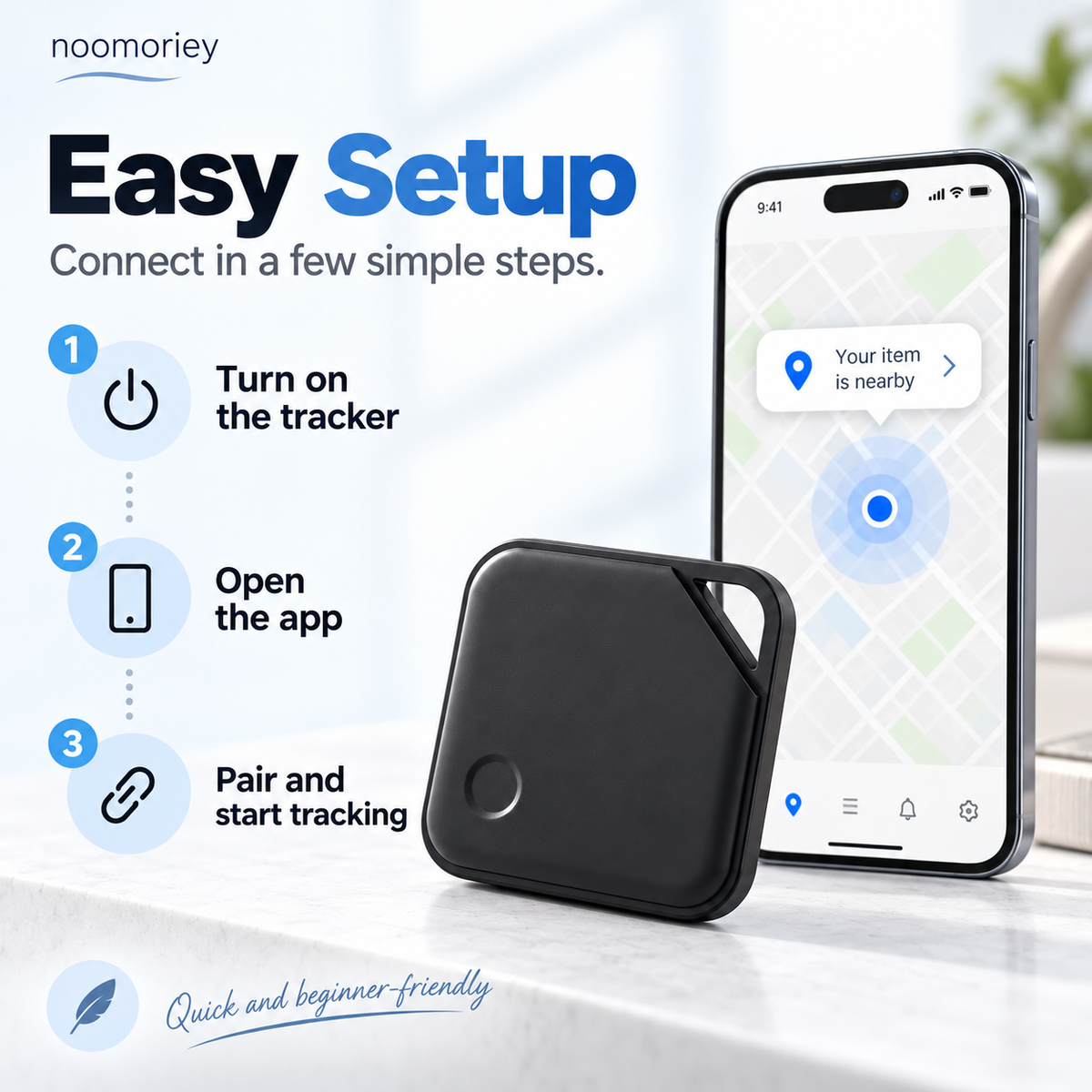Smart Bluetooth Tracker – 2-Way Finder for Keys, Wallets & Pets
