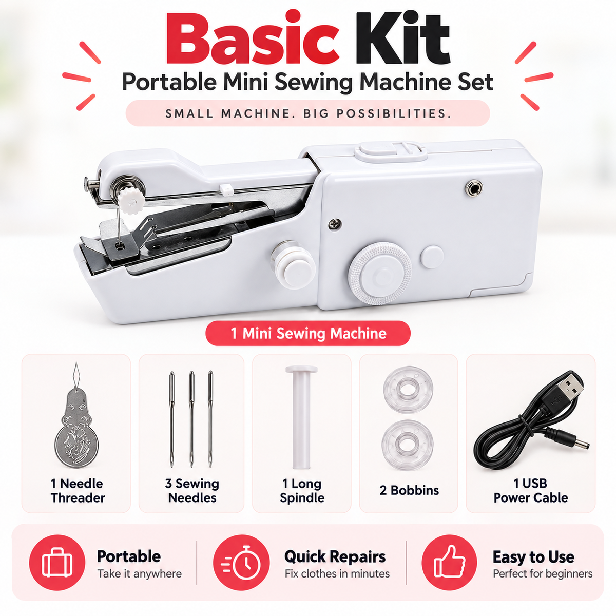 Handheld Mini Sewing Machine