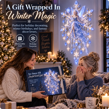 ✨50% OFF TODAY ❄️Ice Snow Elf Starfall Wall Light