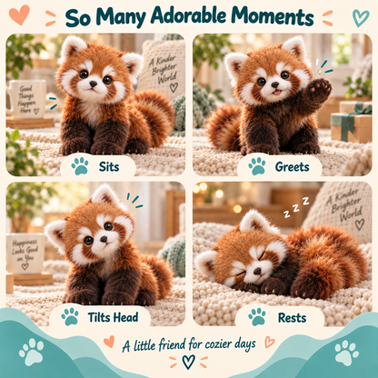 ❤️🐾Last Day 49% OFF🐼Red Panda – Interactive Plush Companion | A Little Friend, A Lot of Love