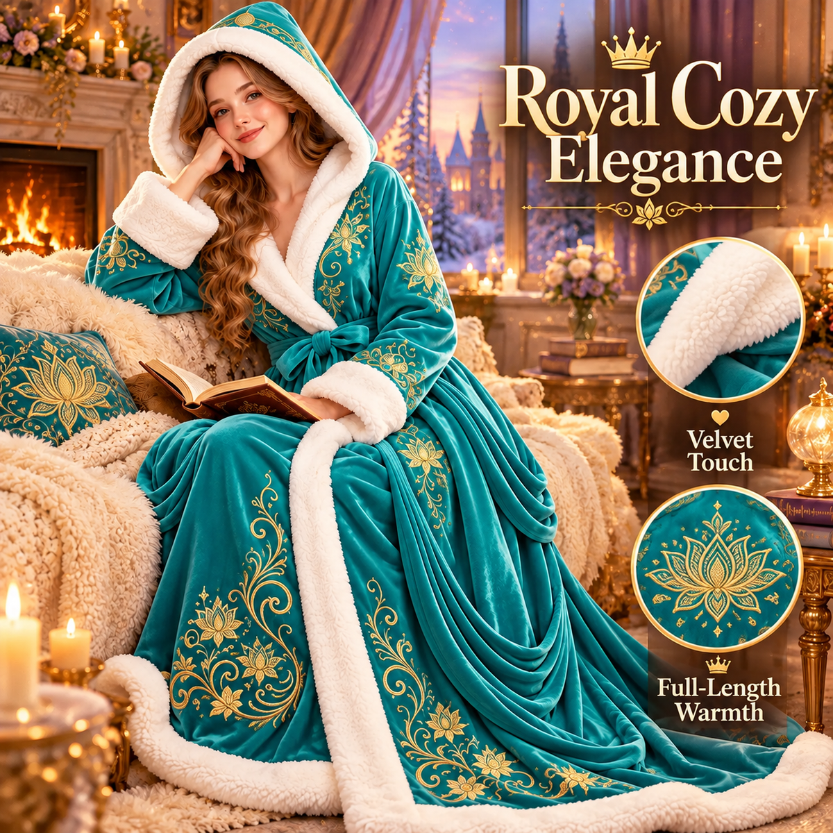 👑 Princess Heated Robe ✨ Wrap Yourself in Royal Warmth