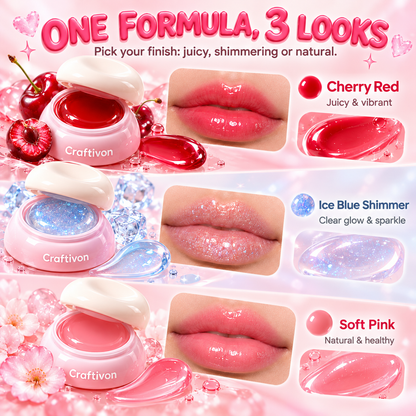 ❤️3-Shade Hydrating Jelly Lip Mask – Glossy & Soft Lips