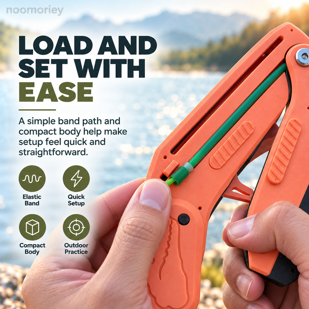 Portable Folding Slingshot Launcher, Compact Outdoor Target Toy