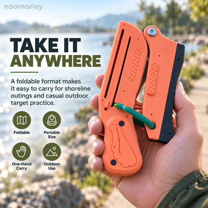 Portable Folding Slingshot Launcher, Compact Outdoor Target Toy