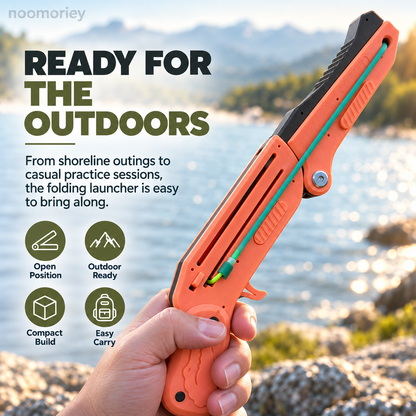 Portable Folding Slingshot Launcher, Compact Outdoor Target Toy