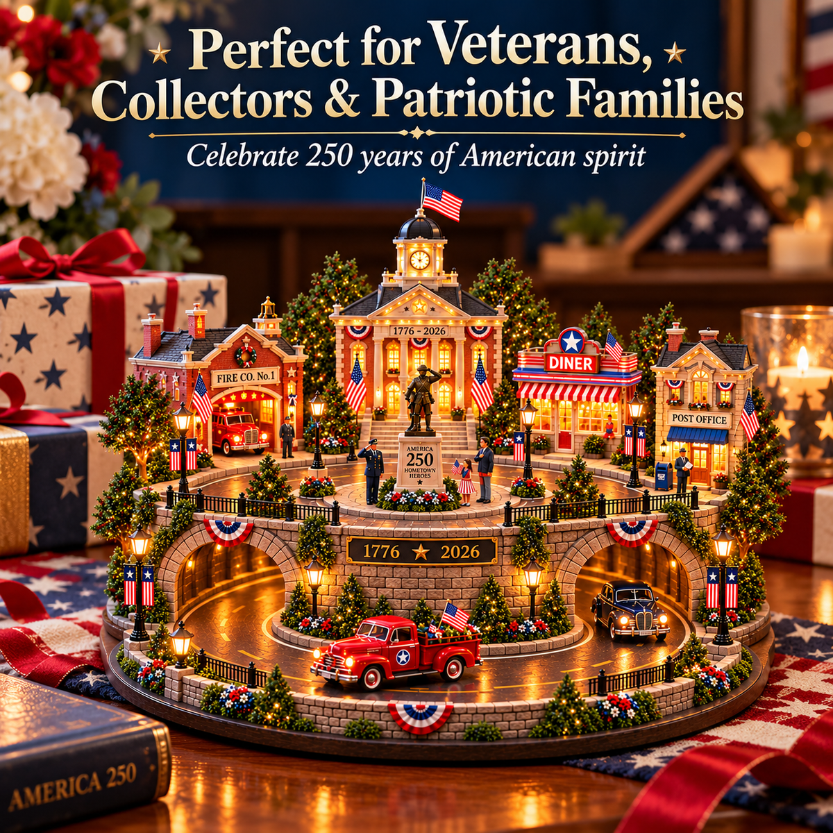 🎖️ America’s Hometown Heroes | 250th Anniversary Lighted Tribute Village