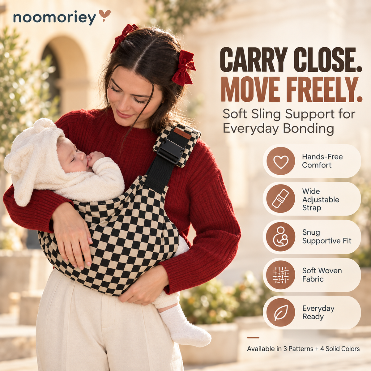 Baby Sling Carrier – Soft, Hands-Free Comfort for Parents