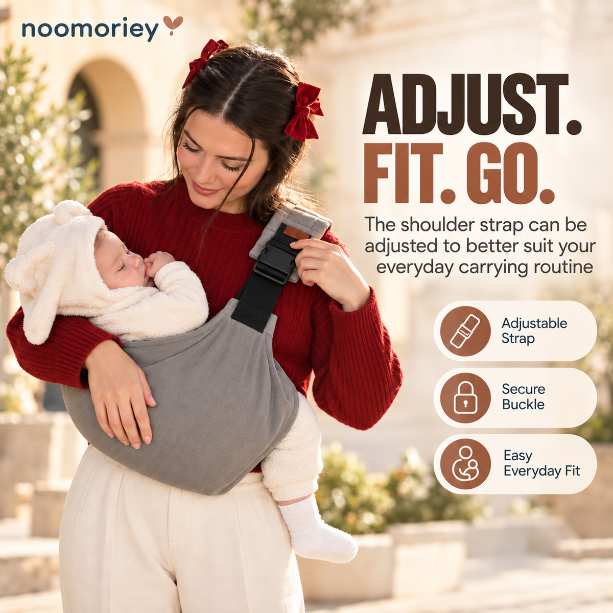Baby Sling Carrier – Soft, Hands-Free Comfort for Parents
