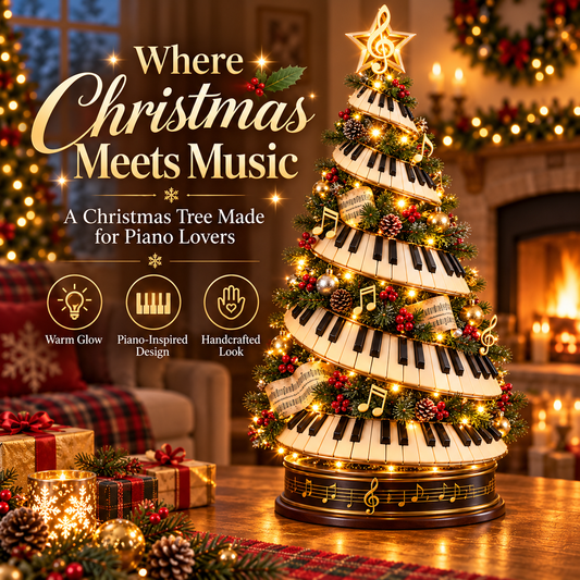 🎹🎄 Christmas in Every Key | Lighted Piano Tree ✨