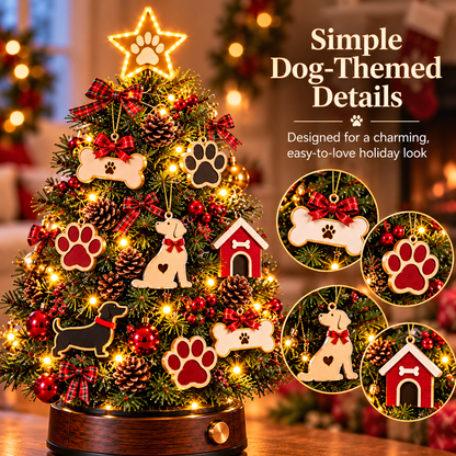 ✨ Christmas with Paws™ | Lighted Dog-Themed Holiday Tree