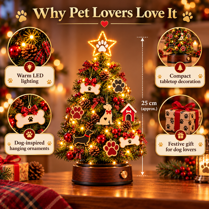 ✨ Christmas with Paws™ | Lighted Dog-Themed Holiday Tree