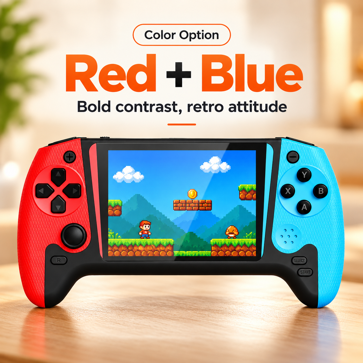 🎮 Retro Gaming Console – 3.5" HD Screen, TV Connection & Dual Controllers