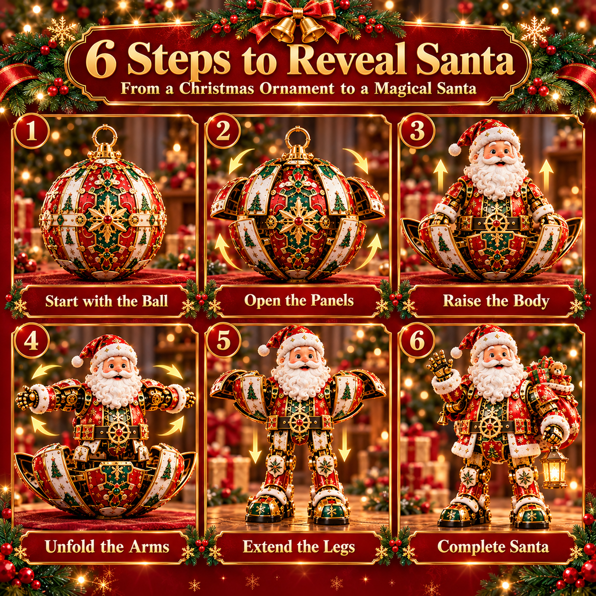 🎅✨ Santa Surprise™ | 2-in-1 Transforming Christmas Ornament