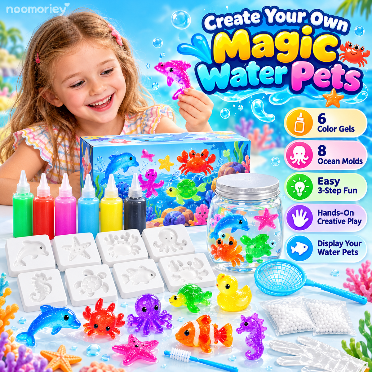 🧚 Magic Water Elf DIY Kit – Create Your Own Magical Aqua Gel Squishies ✨