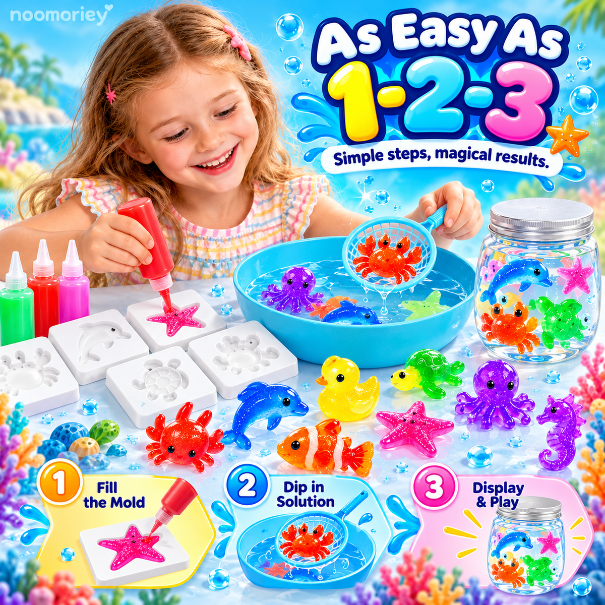 🧚 Magic Water Elf DIY Kit – Create Your Own Magical Aqua Gel Squishies ✨