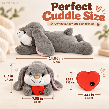 🐰 Heartbeat Bunny Comfort Toy for Dogs & Cats – Soft Plush Snuggle Companion with Removable Heartbeat Module