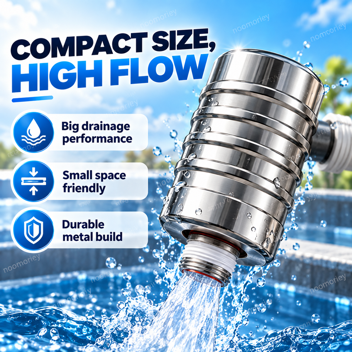 💧 Automatic Water Level Control Valve – 304 Stainless Steel No-Electricity Water Tank Refill Valve, 1/2" Threaded Inlet