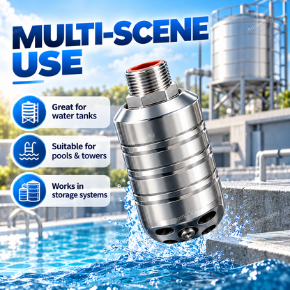 💧 Automatic Water Level Control Valve – 304 Stainless Steel No-Electricity Water Tank Refill Valve, 1/2" Threaded Inlet