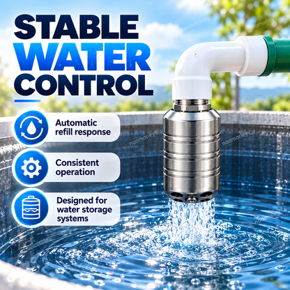 💧 Automatic Water Level Control Valve – 304 Stainless Steel No-Electricity Water Tank Refill Valve, 1/2" Threaded Inlet