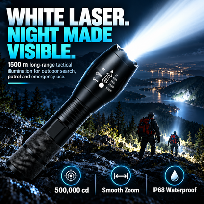 🔦 Rechargeable Zoom Flashlight for Camping & Home ✨