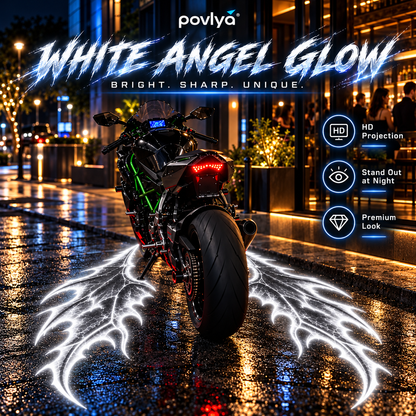 🔥 Demon Wing Motorcycle Projector Kit 😈 Unleash the Beast After Dark!
